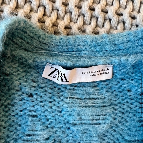 Zara Oversized Distressed Knit Sweater - Picture 9 of 9